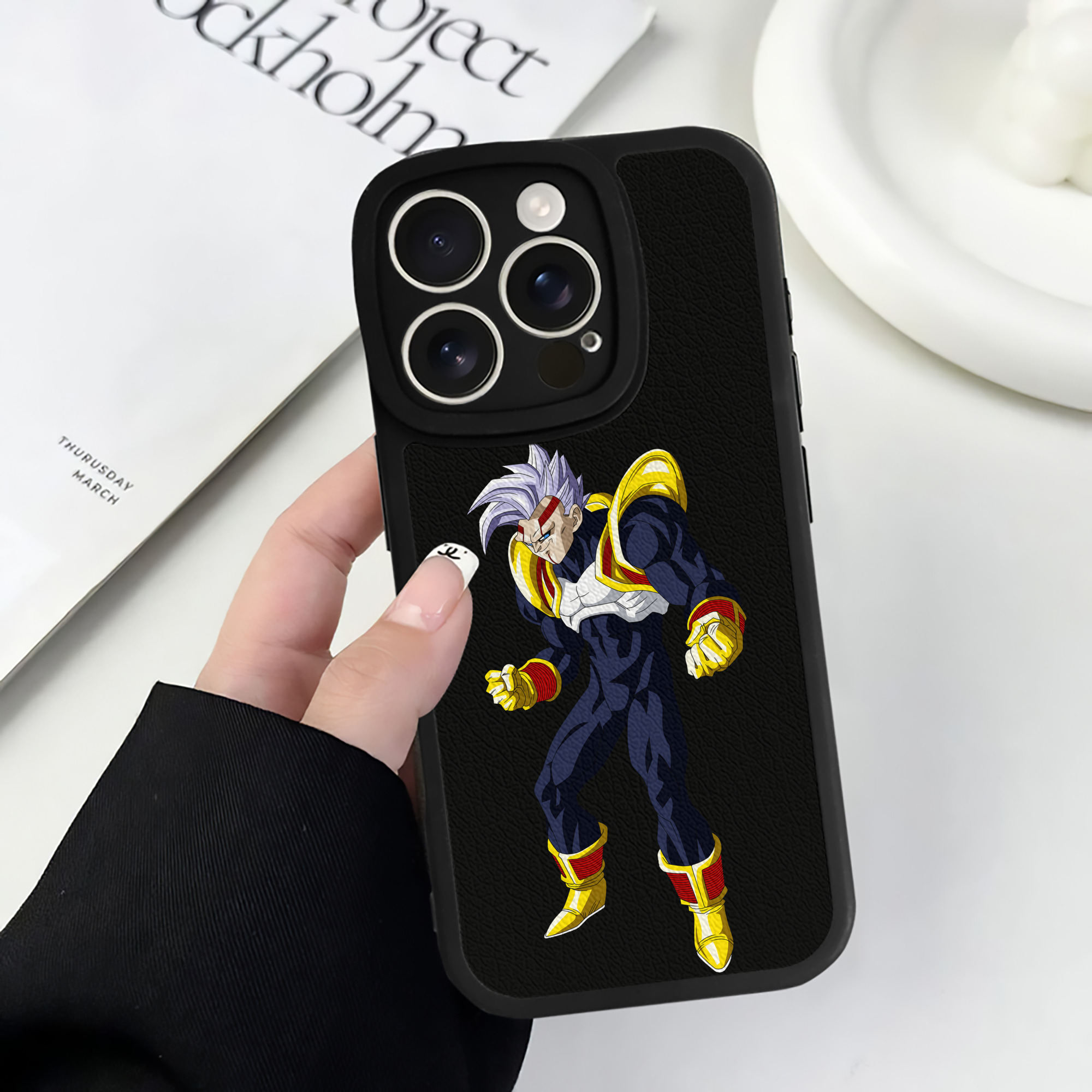 （画像用） ドラゴンボール DRAGON BALL 【iPhone 16シリーズ対応】シリコンスマホケース（レザー調） 材質：シリコン